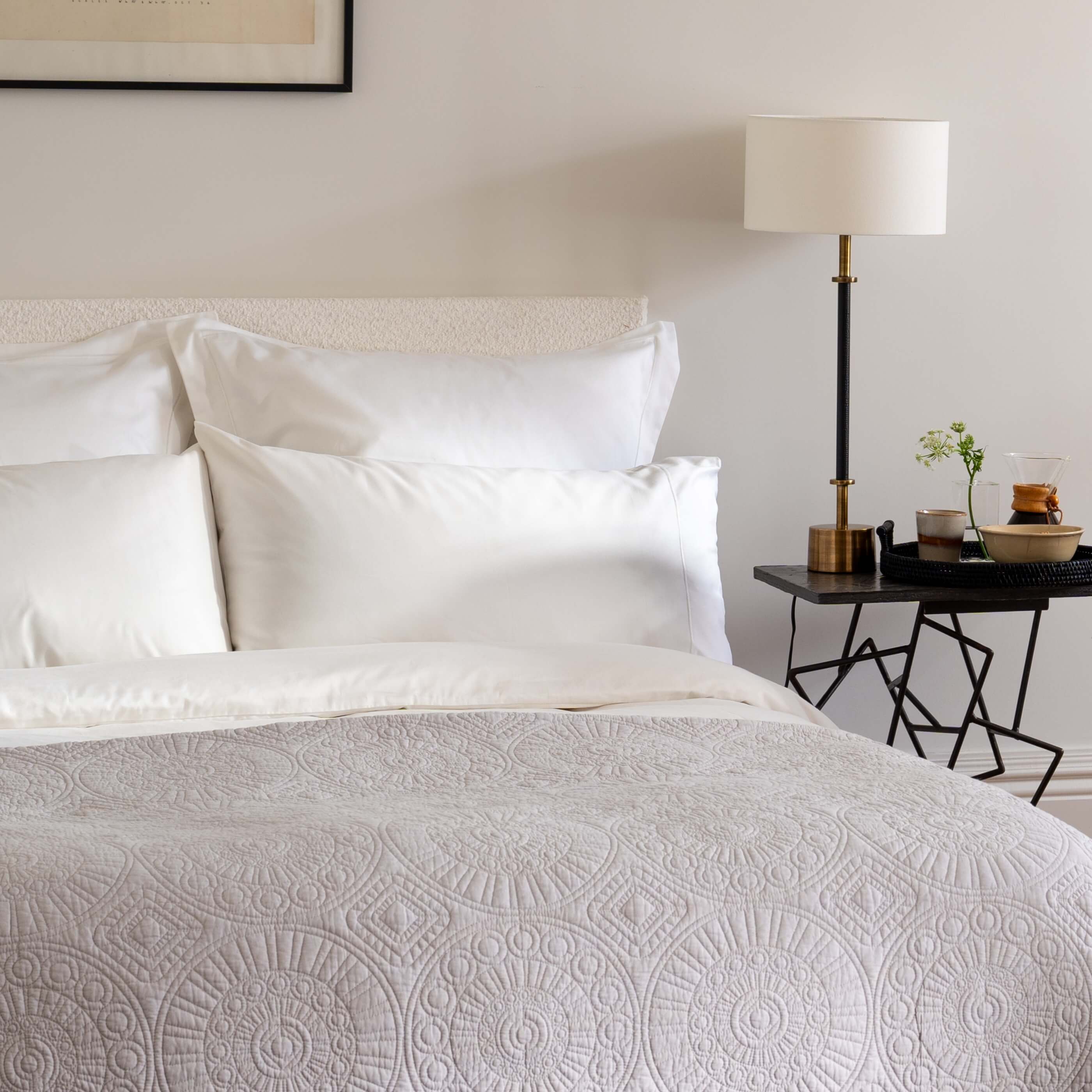 White 400 Thread Count Egyptian Cotton Duvet Cover