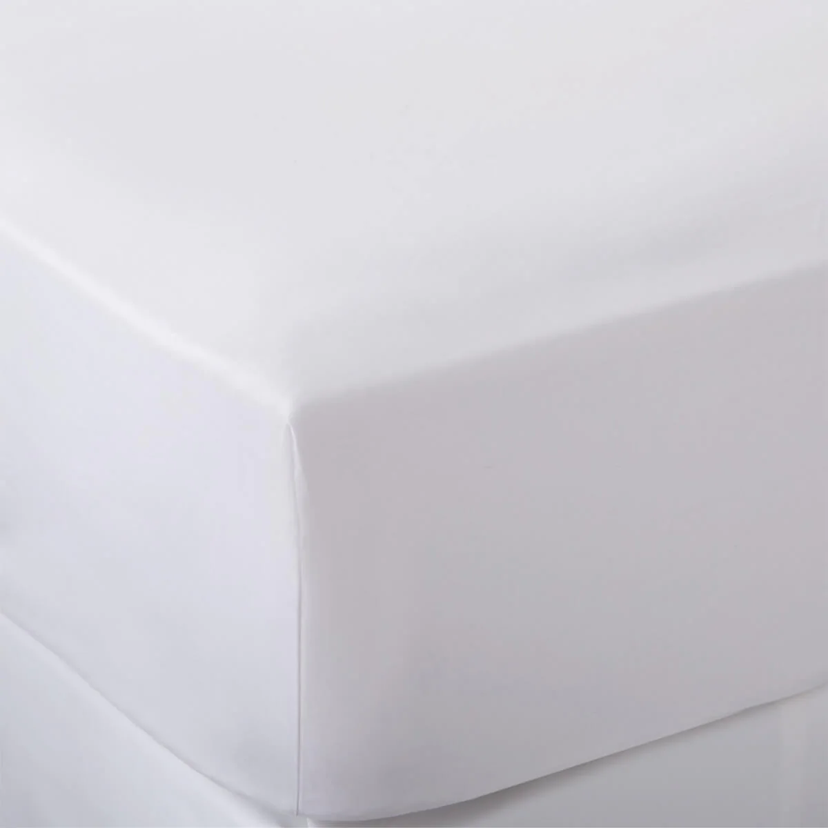 White 400 Thread Count Egyptian Cotton Flat Sheet - Image 3