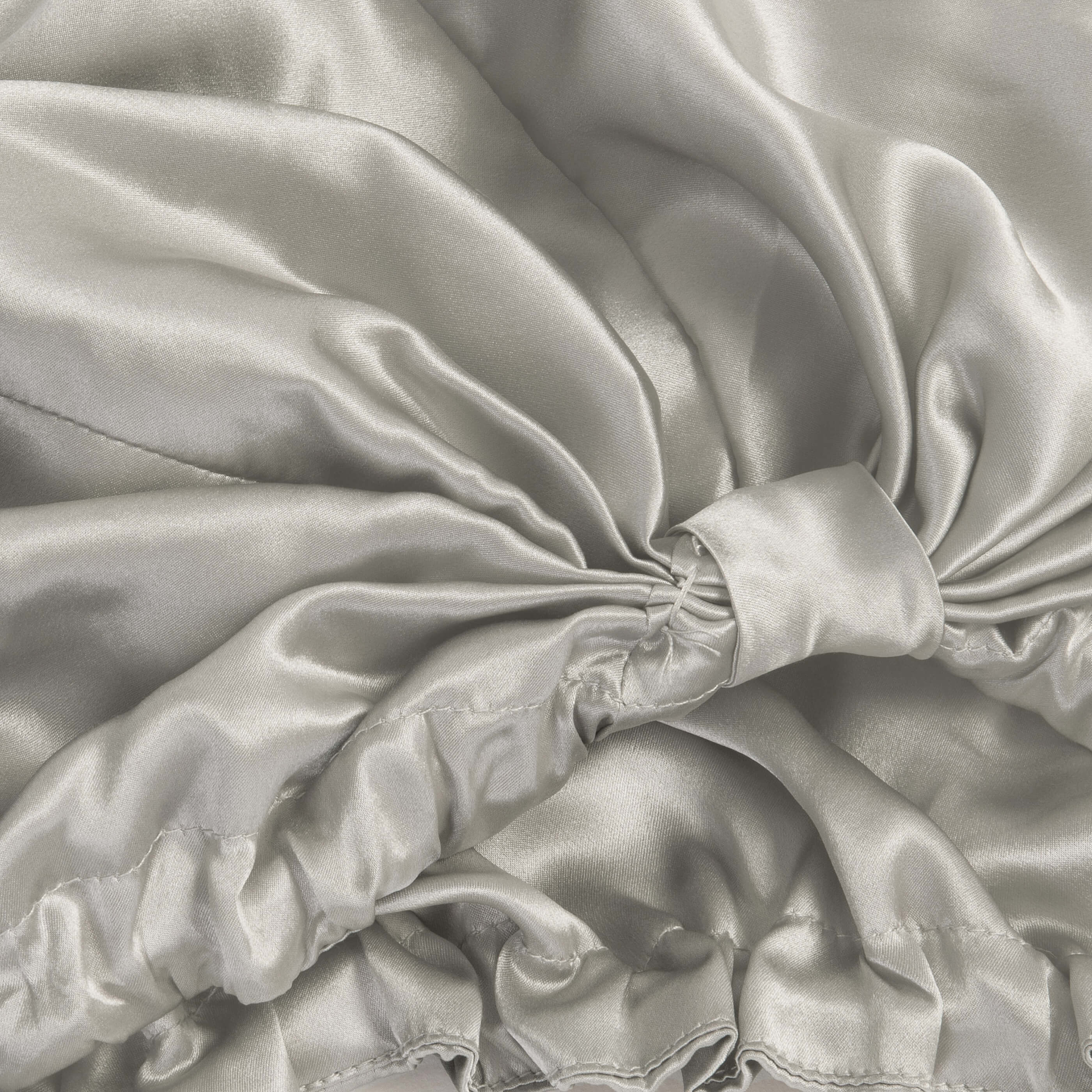 Antique Silver Pure Mulberry Silk Hair Wrap - Image 3