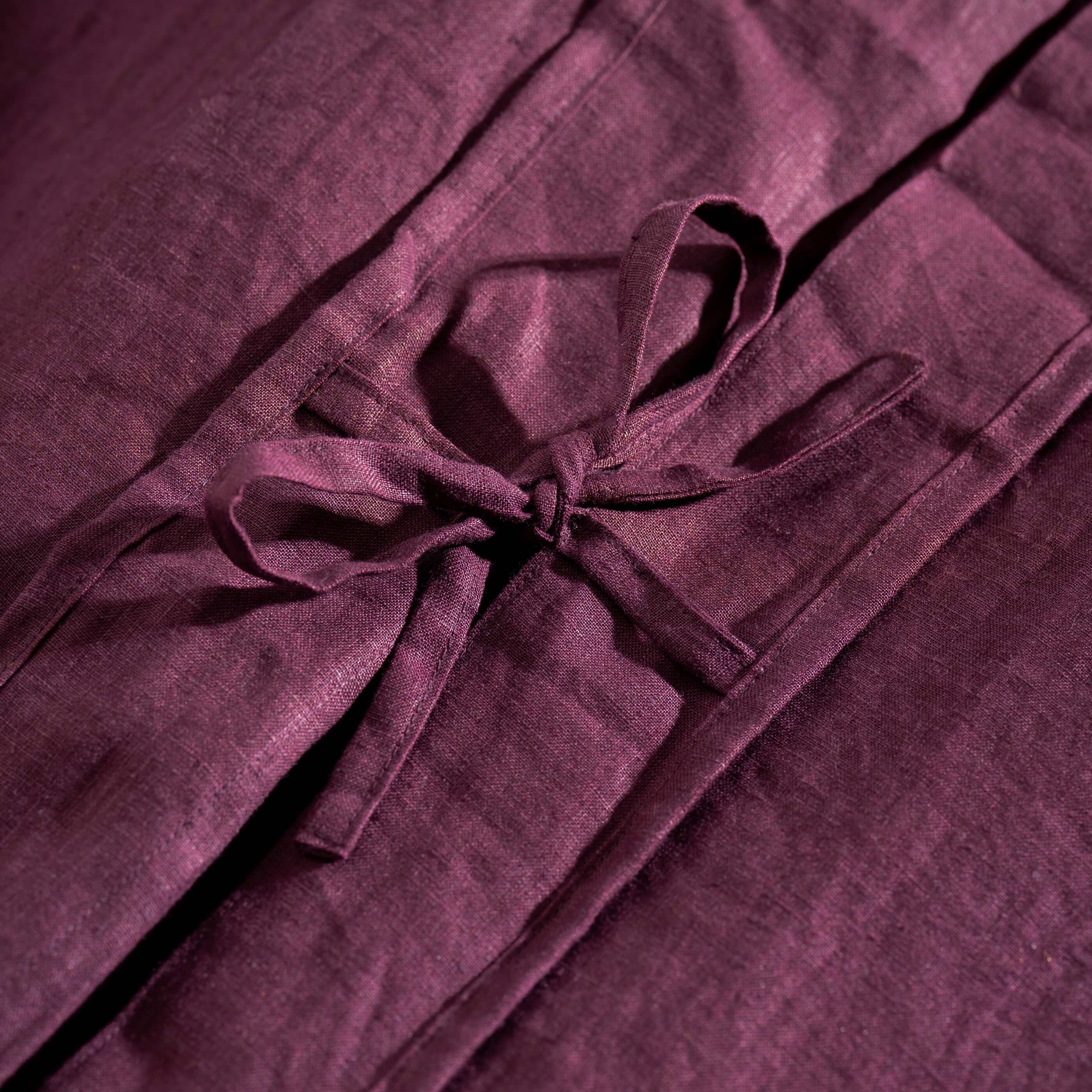 Aubergine French Linen Pillowcases - Image 4