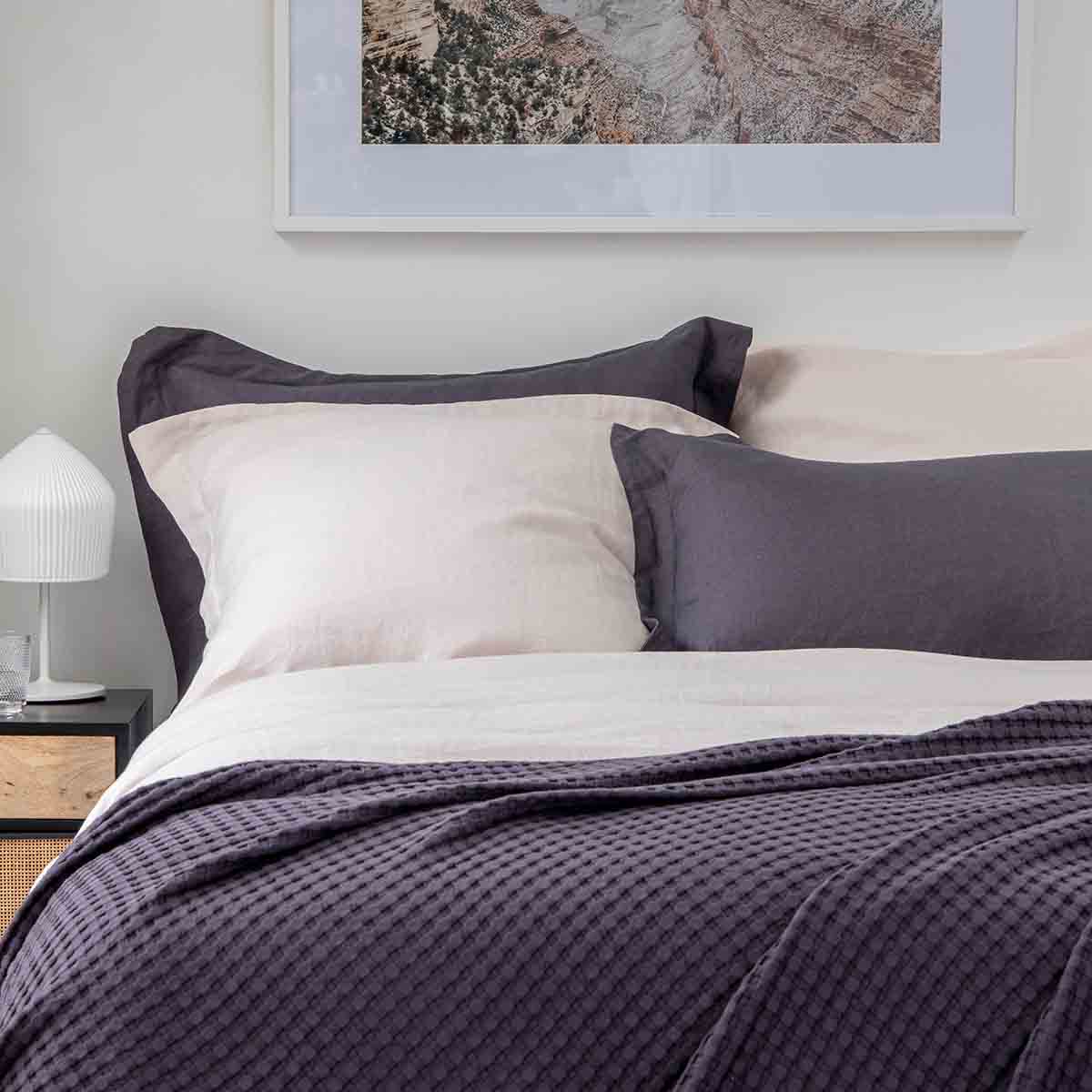 Blush Pink French Linen Superking Bed Sets with Superking Pillowcases - Image 5