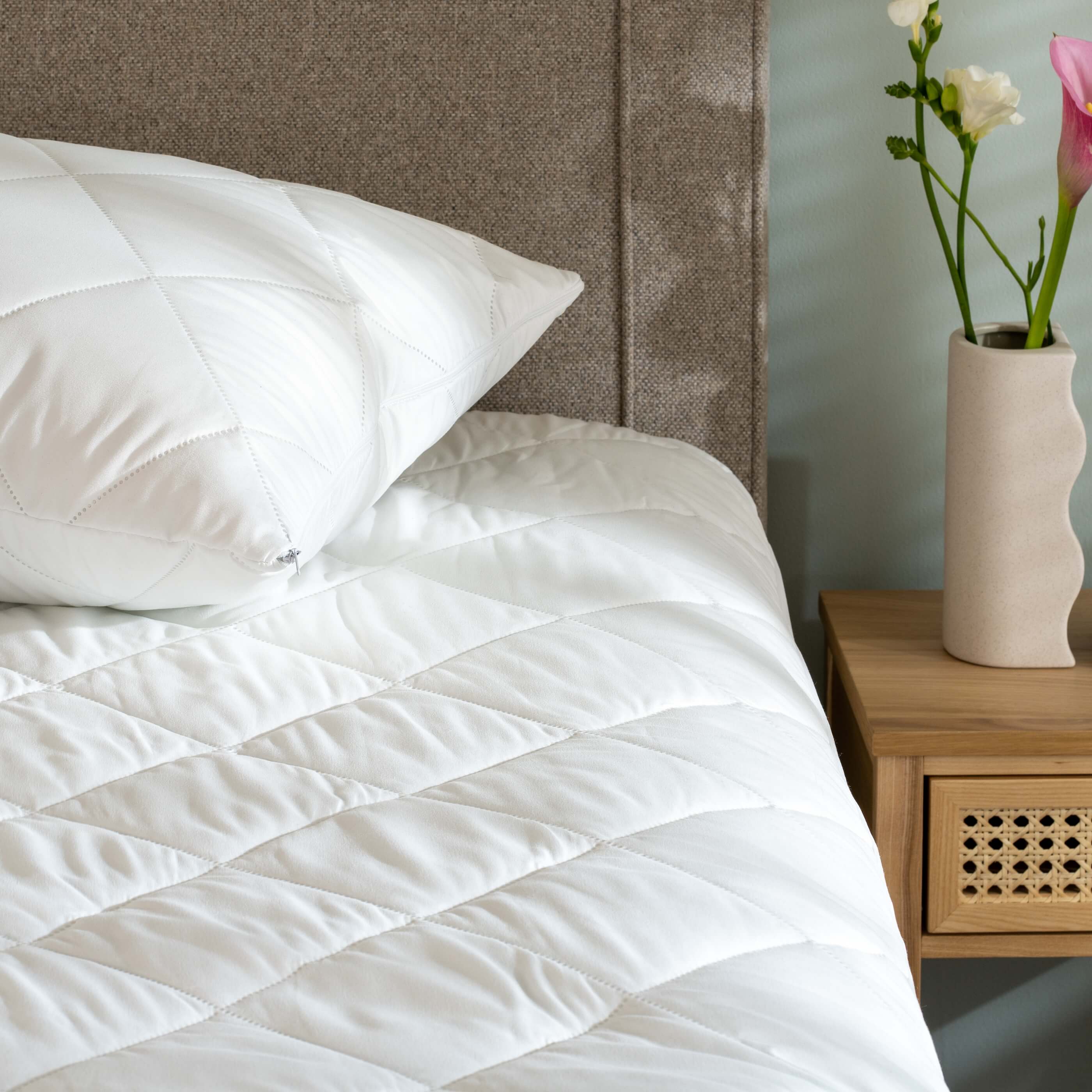 Duck Feather & Down Pillow & Soft Touch Protector Bundles - Image 4