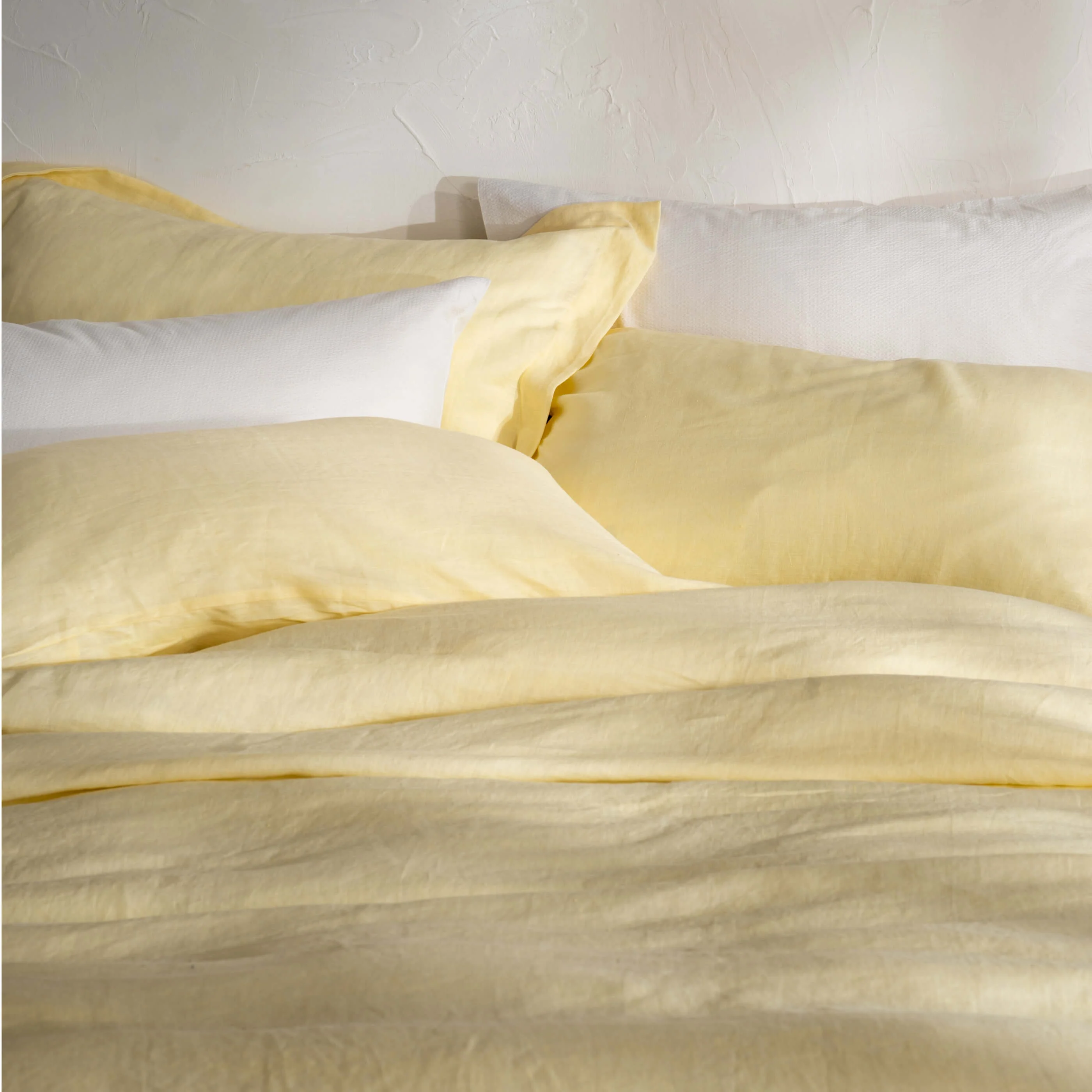 Lemon Yellow French Linen Bedding And Bed Sheets - Image 5