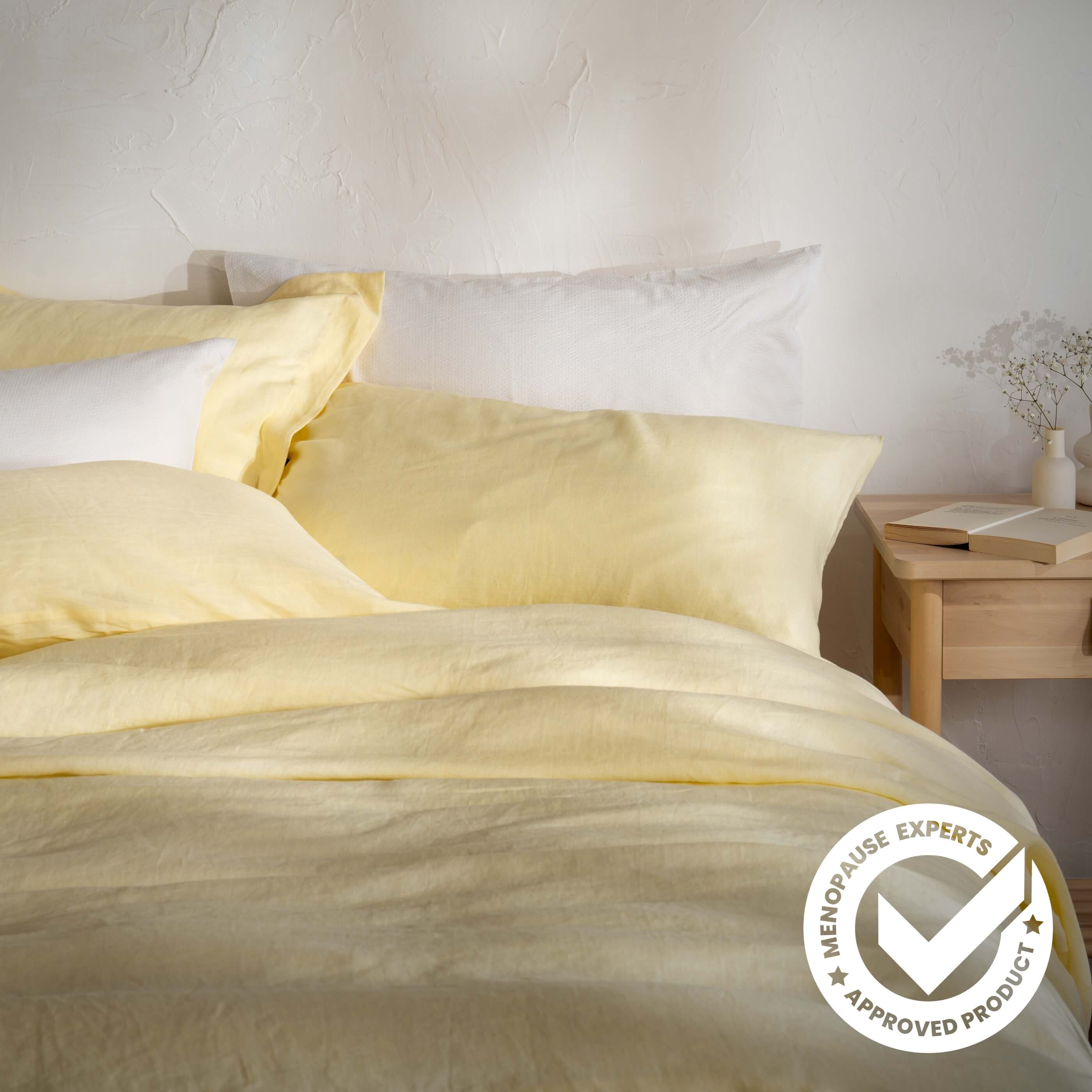 Lemon Yellow French Linen Bedding And Bed Sheets - Image 10