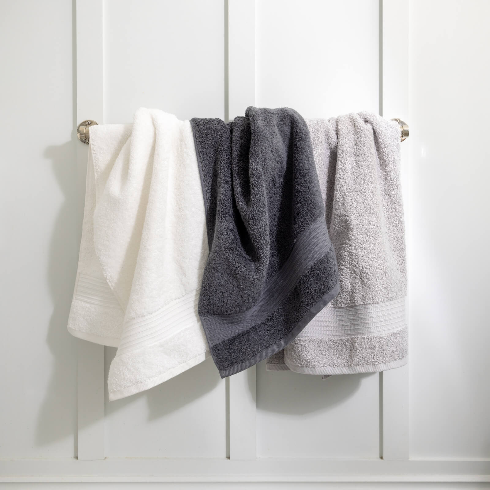 Light Grey Egyptian Cotton Towels - Image 3