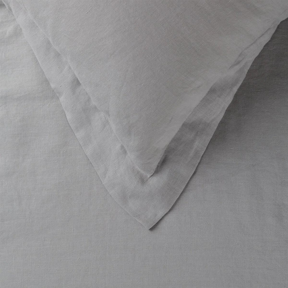Light Grey French Linen Bed Set - Image 6