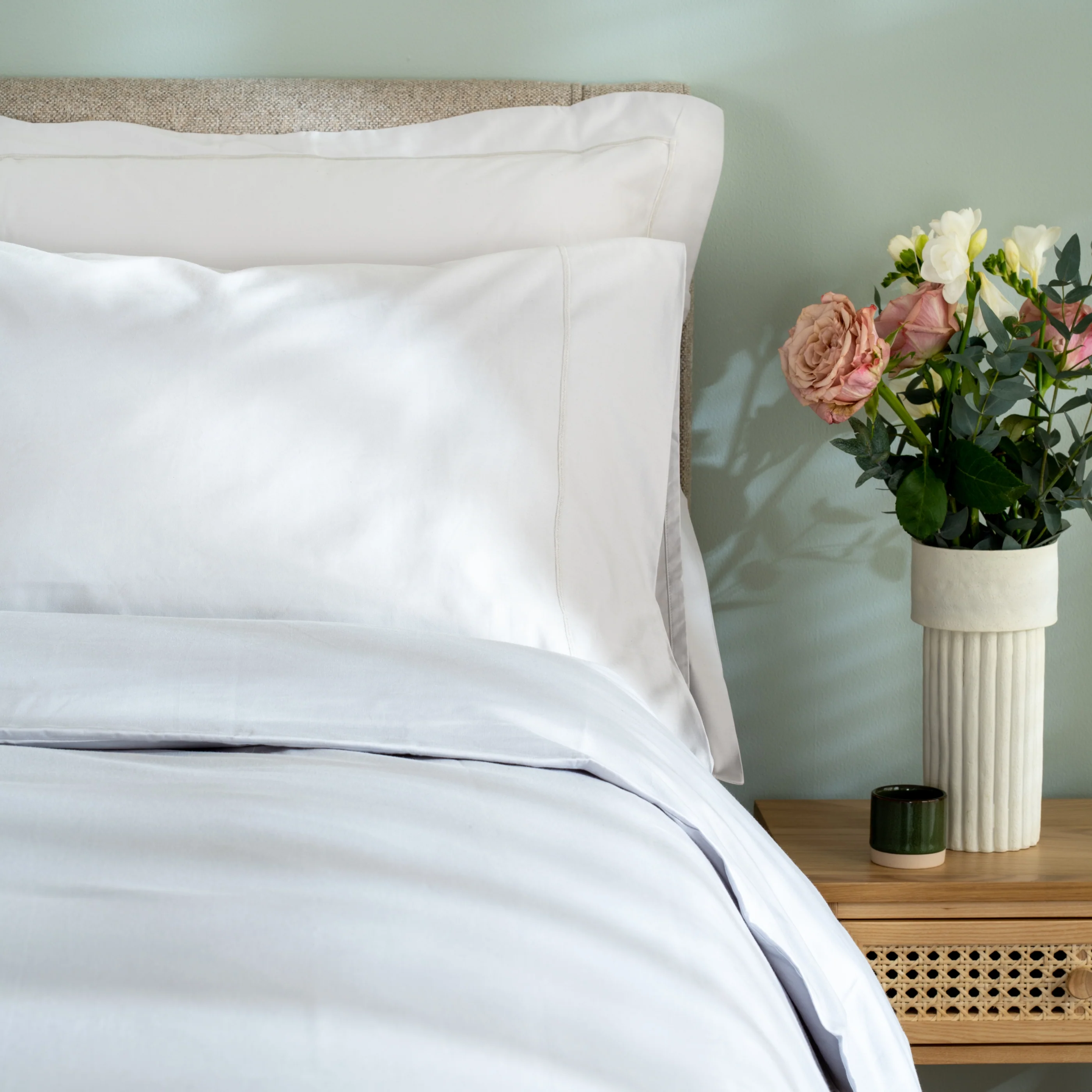 Light Grey 600 Thread Count Egyptian Cotton Bed Set - Image 4