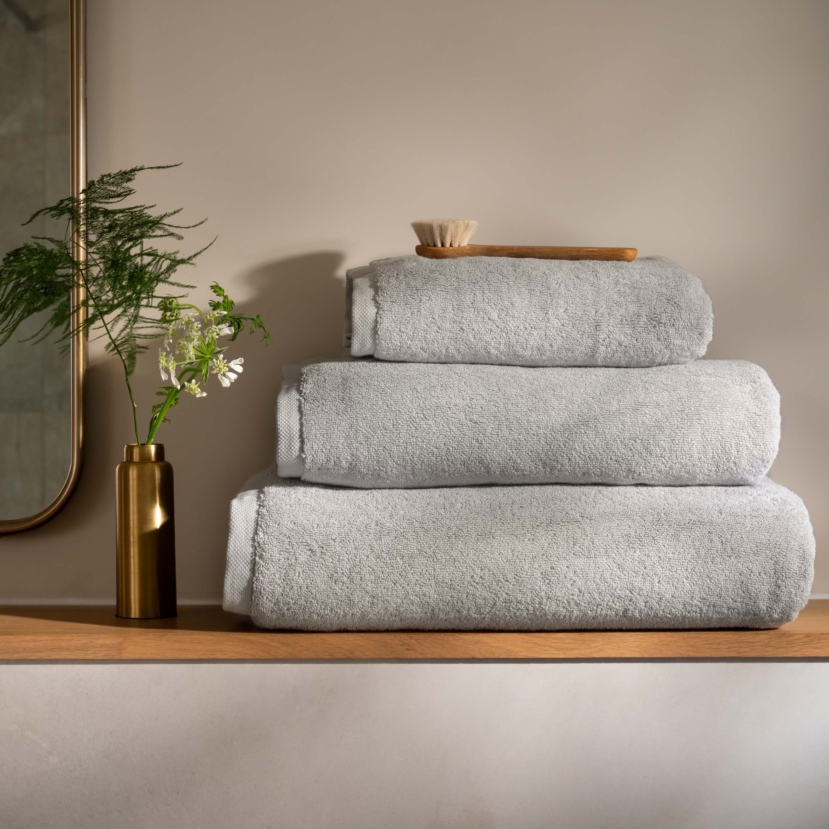 Light Grey Supima Cotton Bath Sheet - Image 2