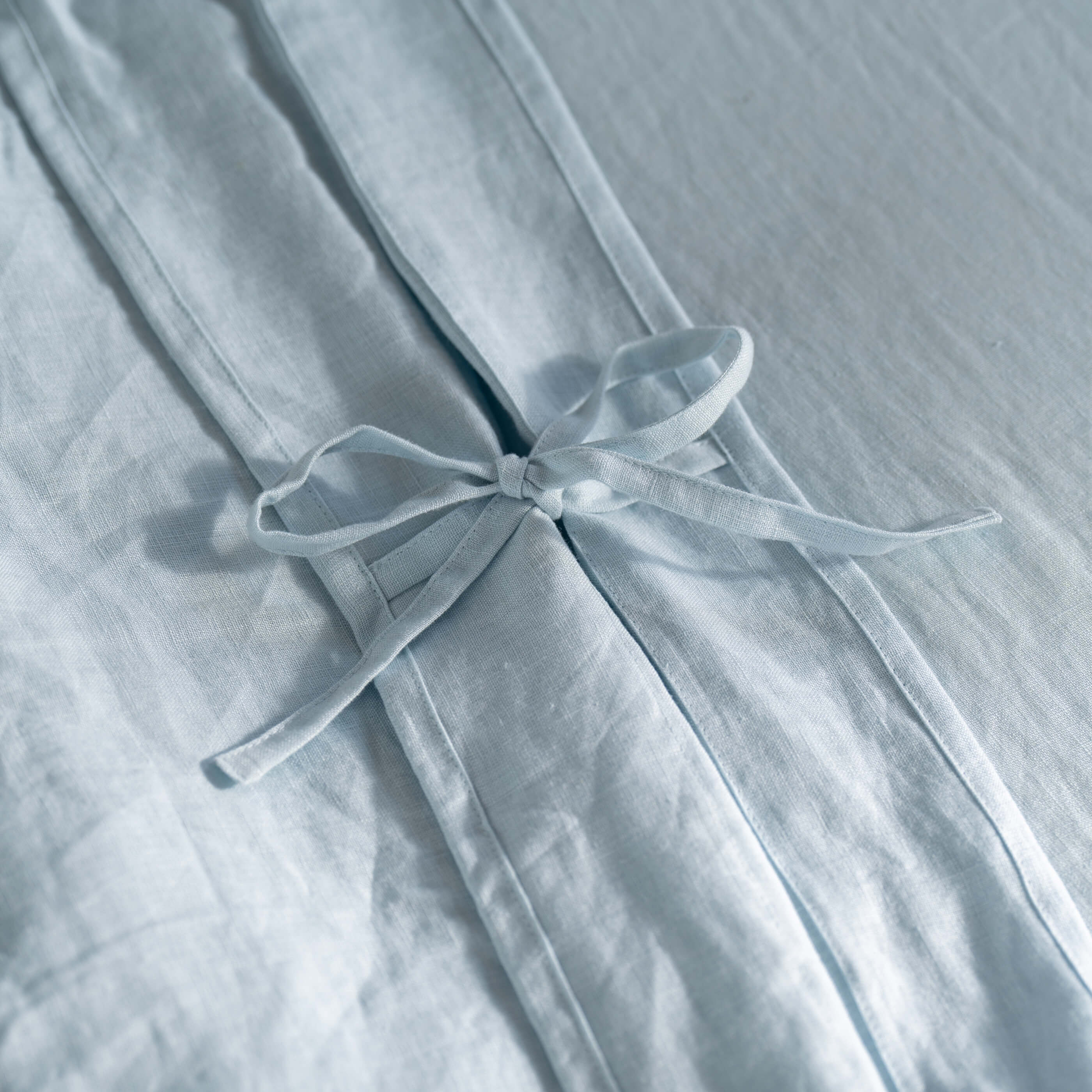 Mineral Blue French Linen Bed Sets - Image 3