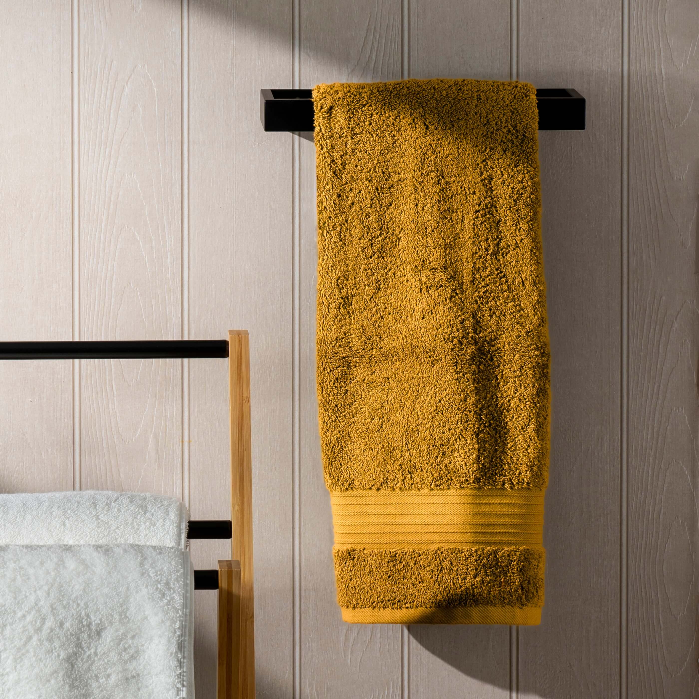 Mustard Yellow Egyptian Cotton Towels - Image 3