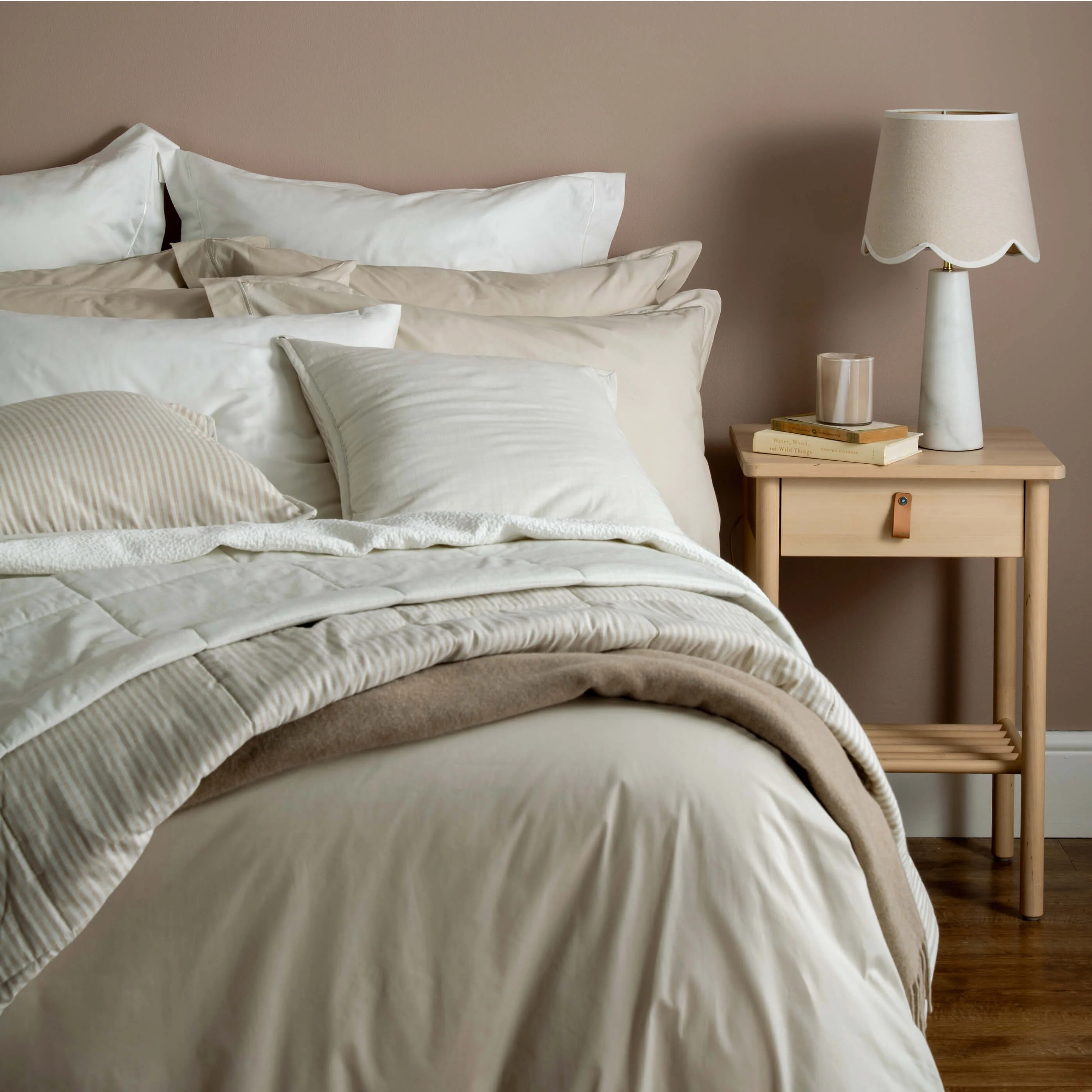 Natural Linen Look Bedspread - Image 5