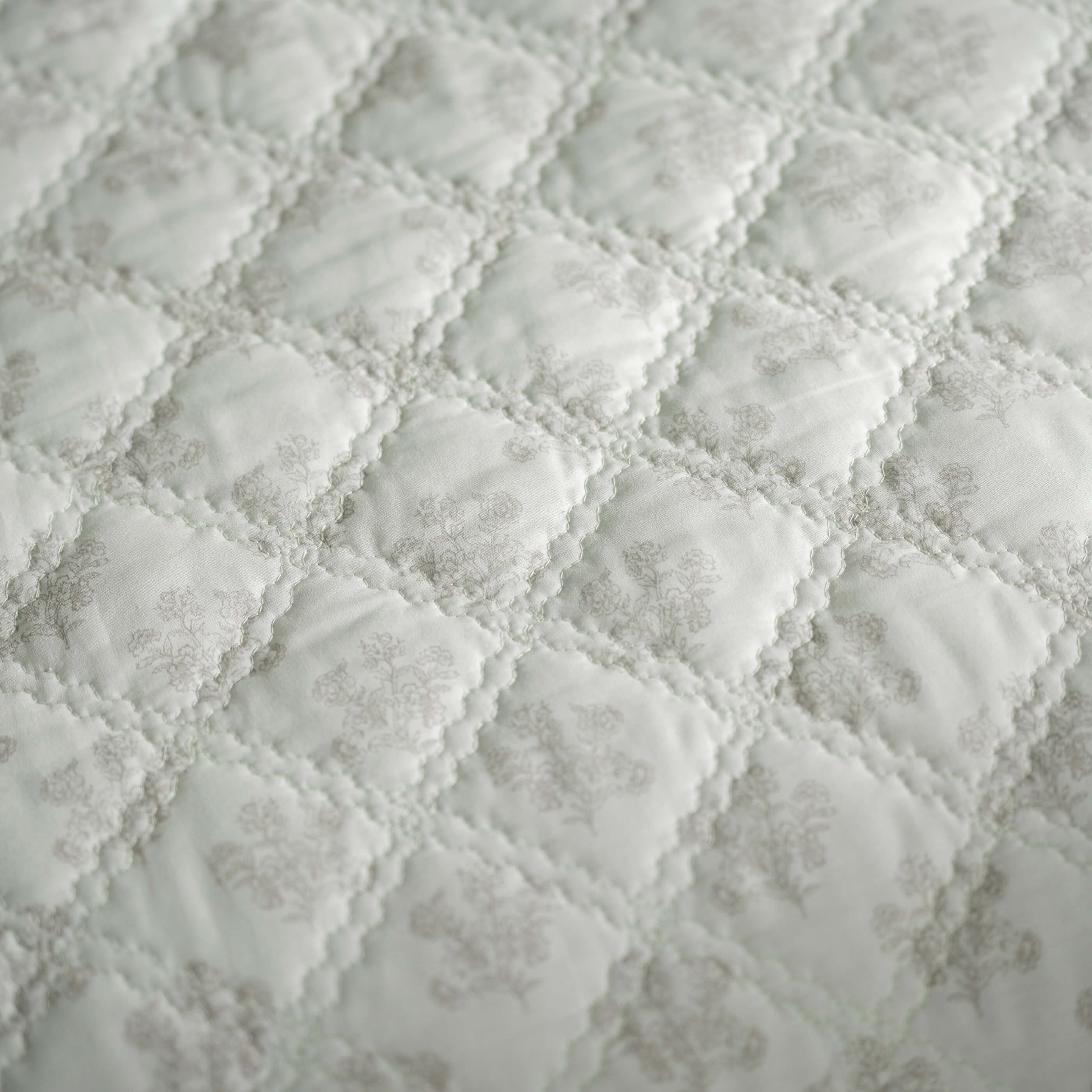 Natural Reversible Floral Print Bedspreads - Image 8