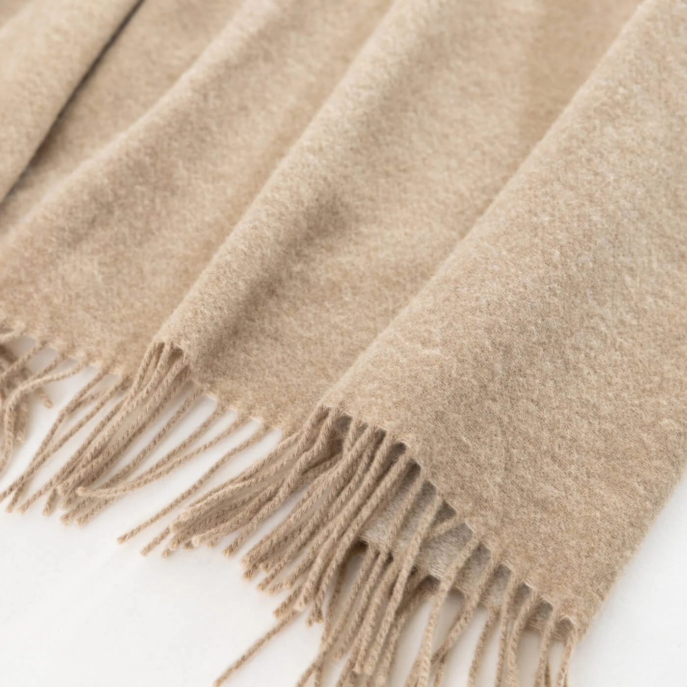 Natural Wool With Cashmere Throw - Image 3