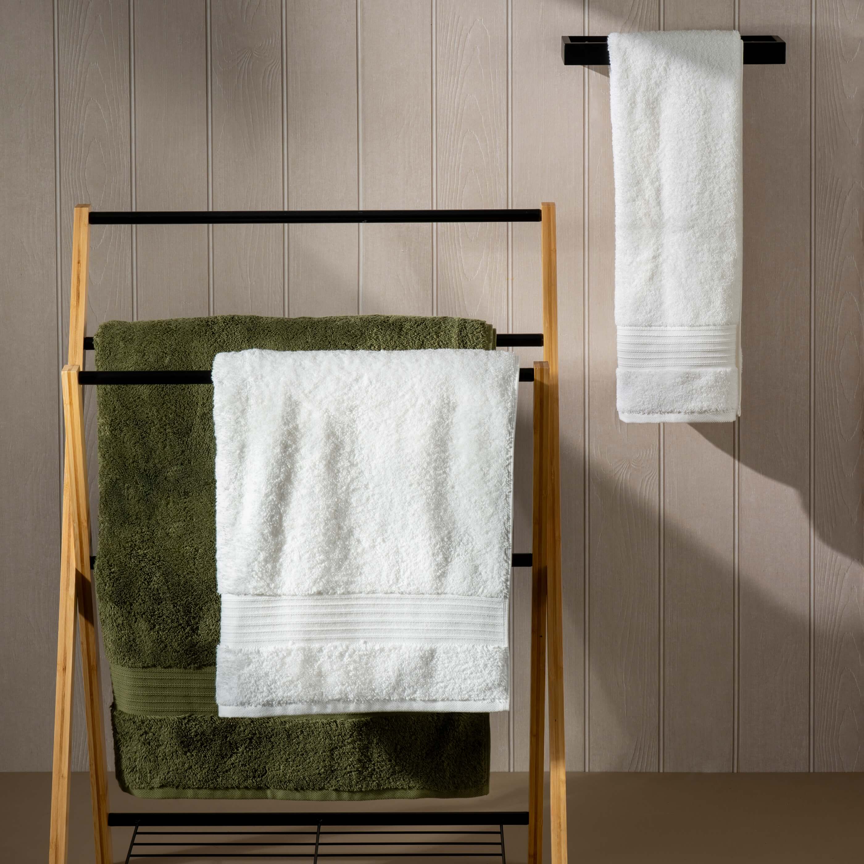 Olive Green Egyptian Cotton Towels - Image 5