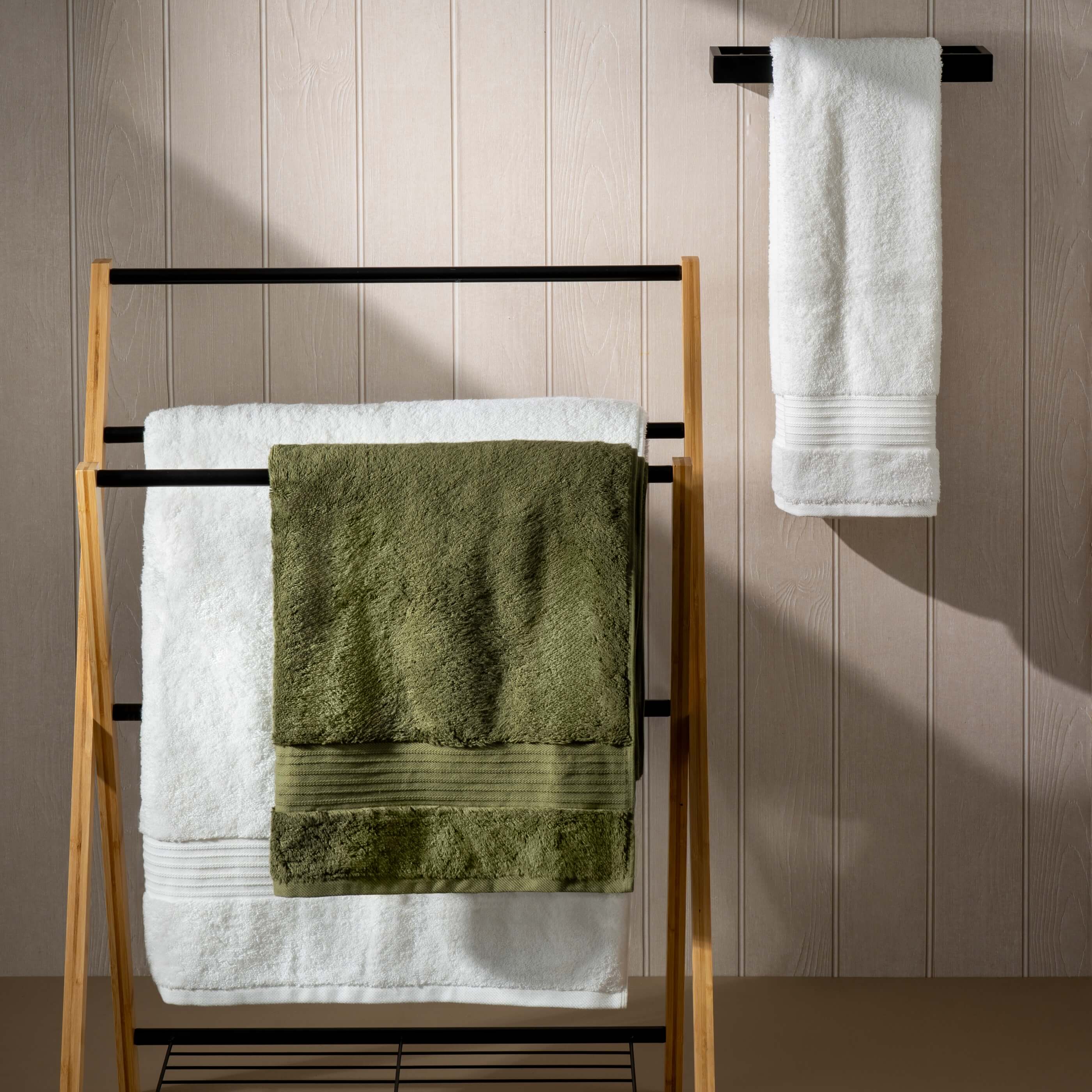 Olive Green Egyptian Cotton Towels - Image 4