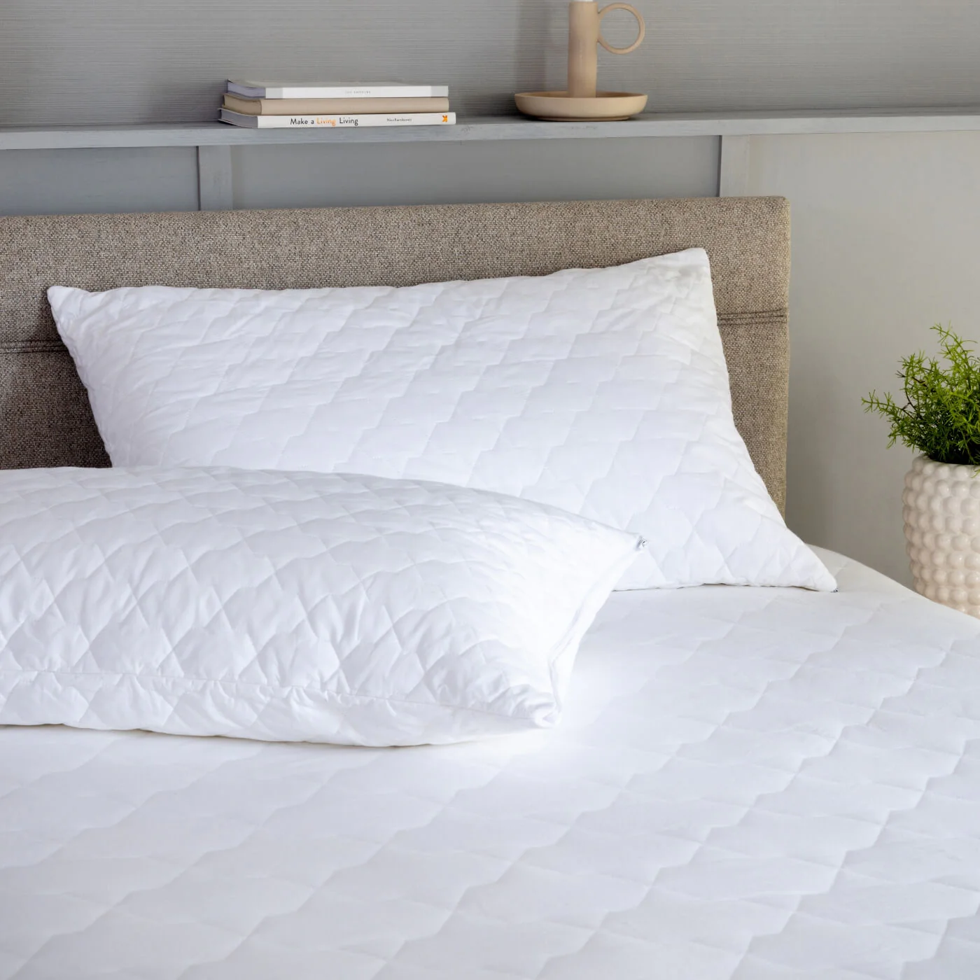 Soft As Down Pillow & Cotton Pillow Protector Pair Bundles - Image 15