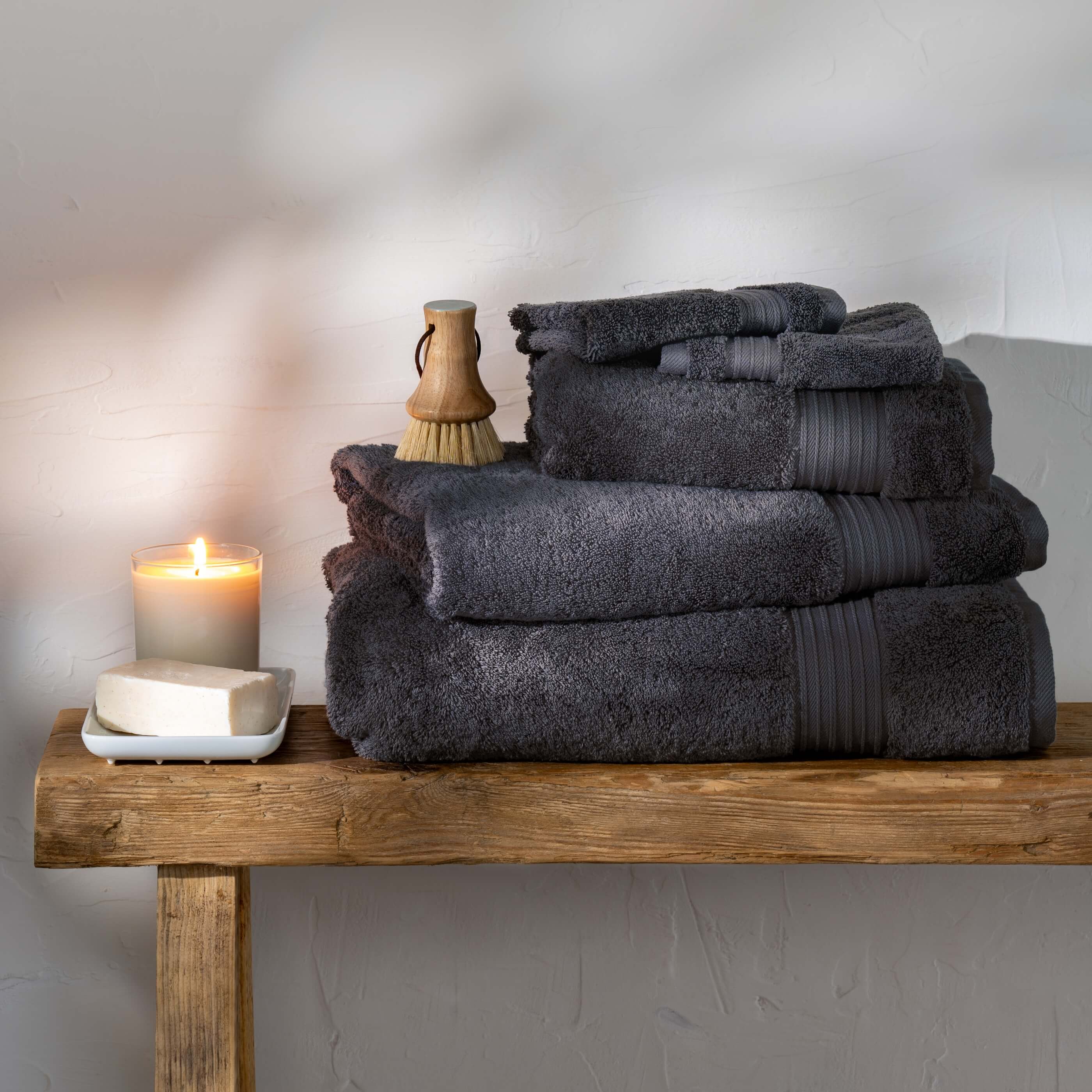 Smoke Egyptian Cotton Face Cloth - Image 2