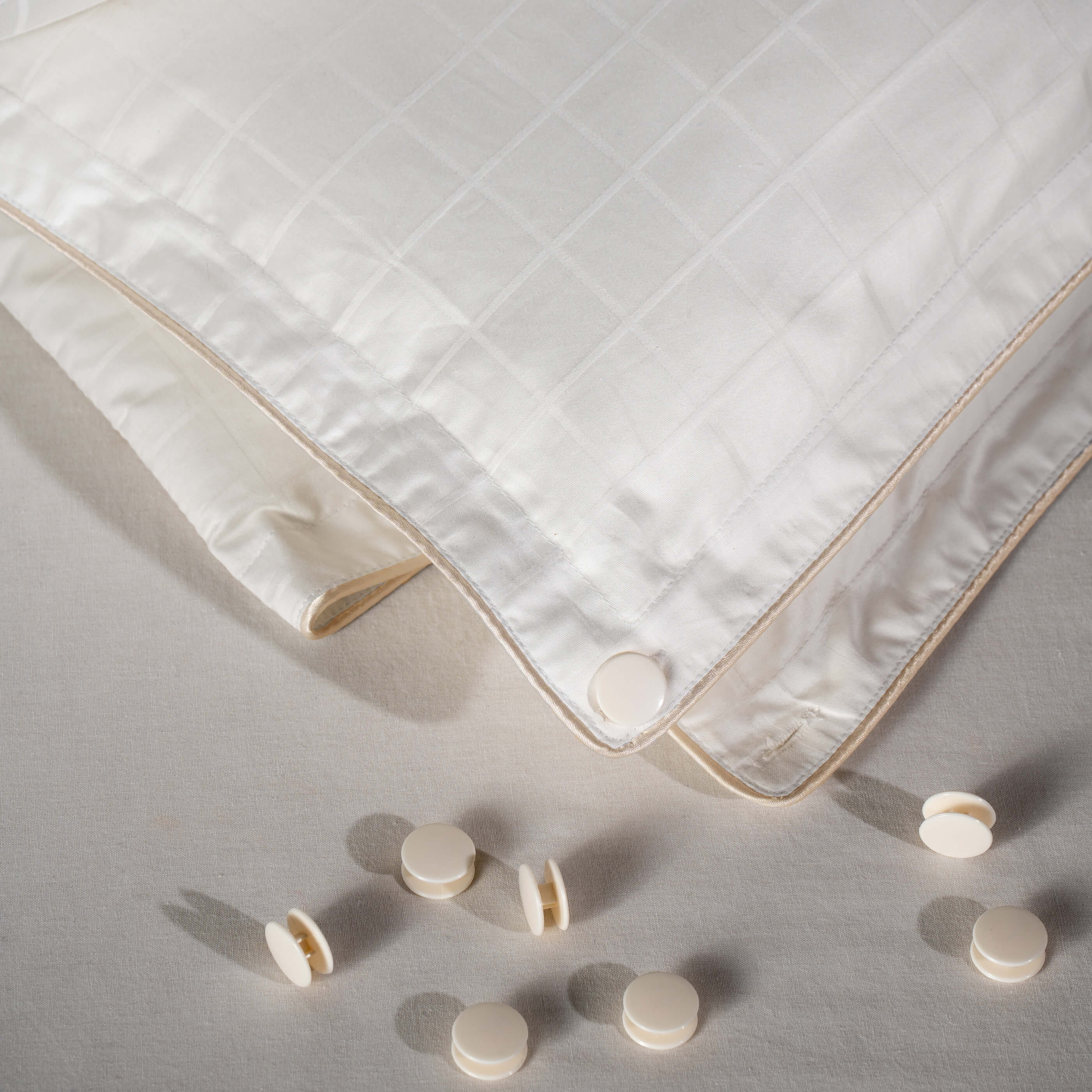 Soft as Down with Silk Duvet - Cufflink System - Image 4