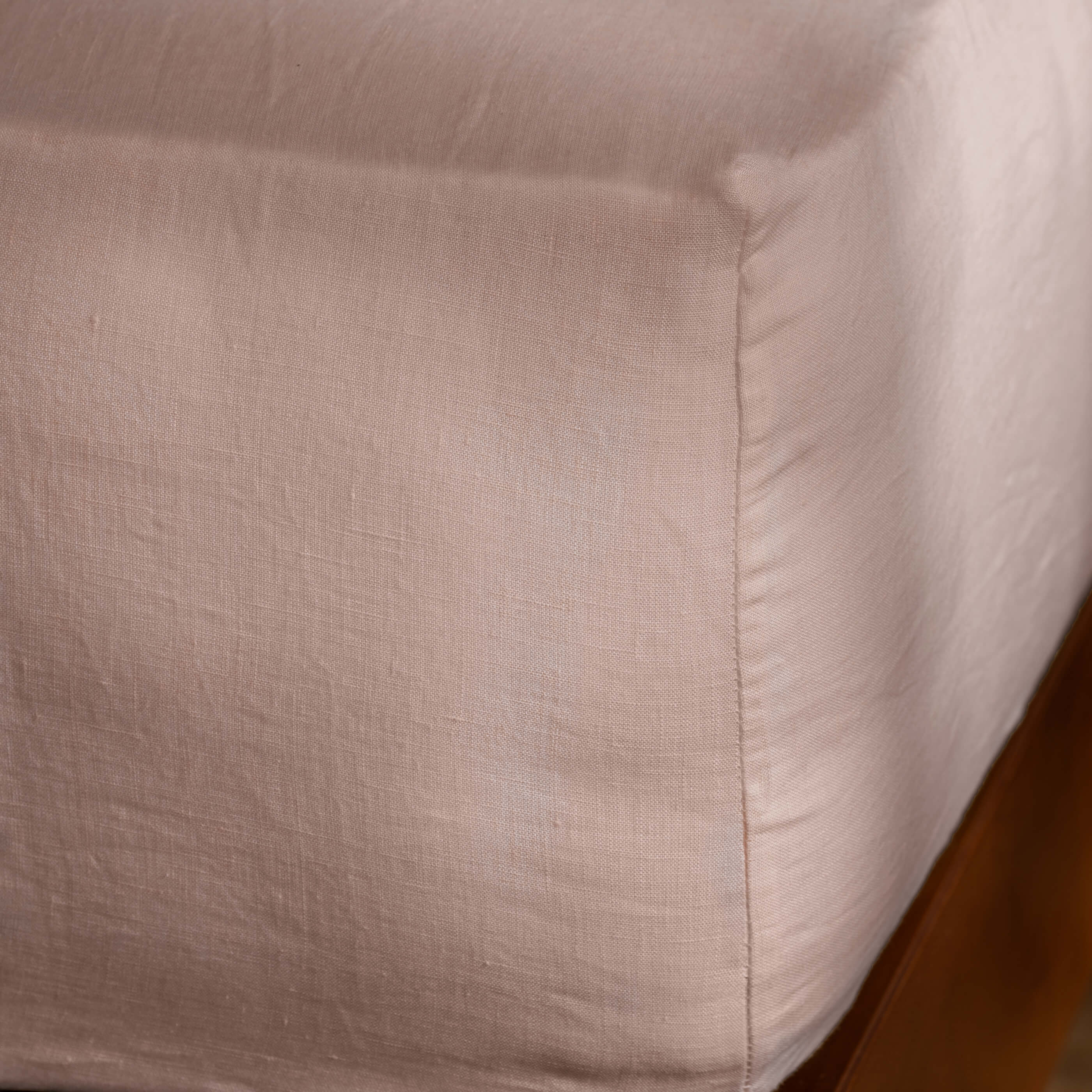 Soft Pink French Linen Bedding and Bed Sheets - Image 6