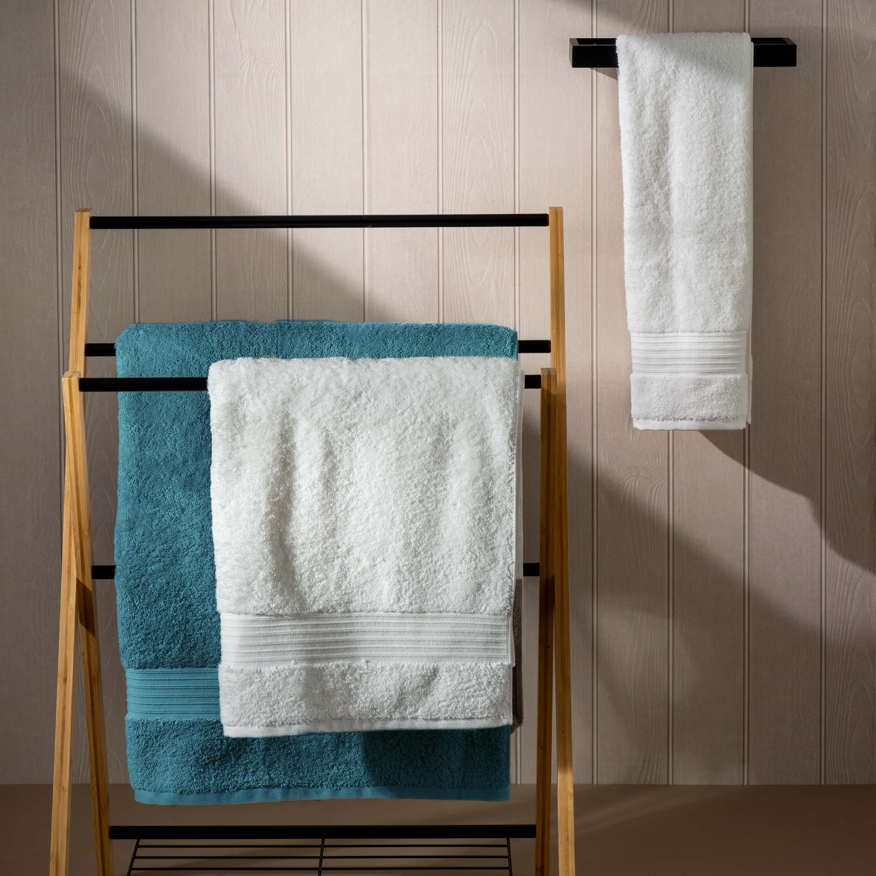 Teal Egyptian Cotton Towels - Image 4