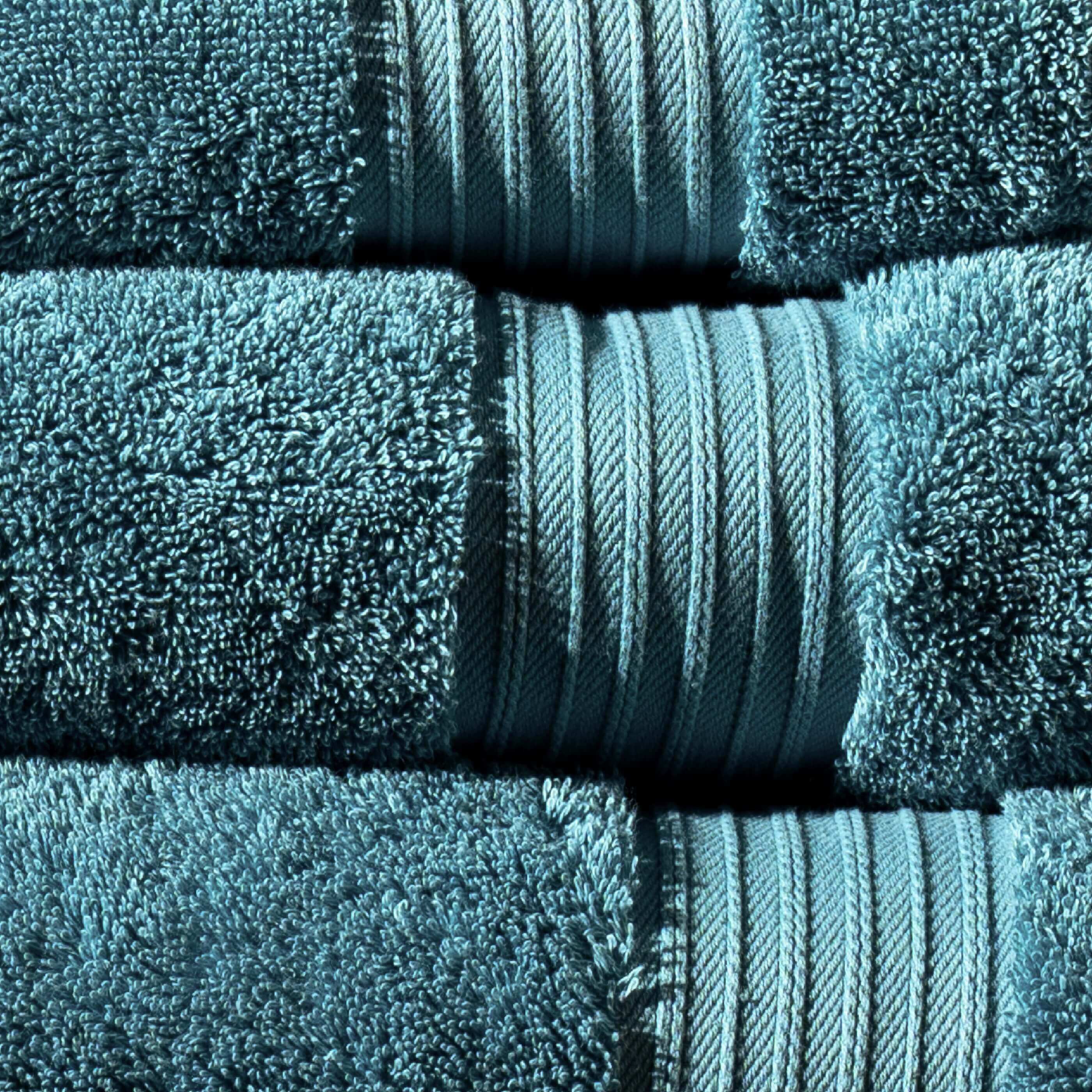 Teal Egyptian Cotton Bath Towel - Image 3