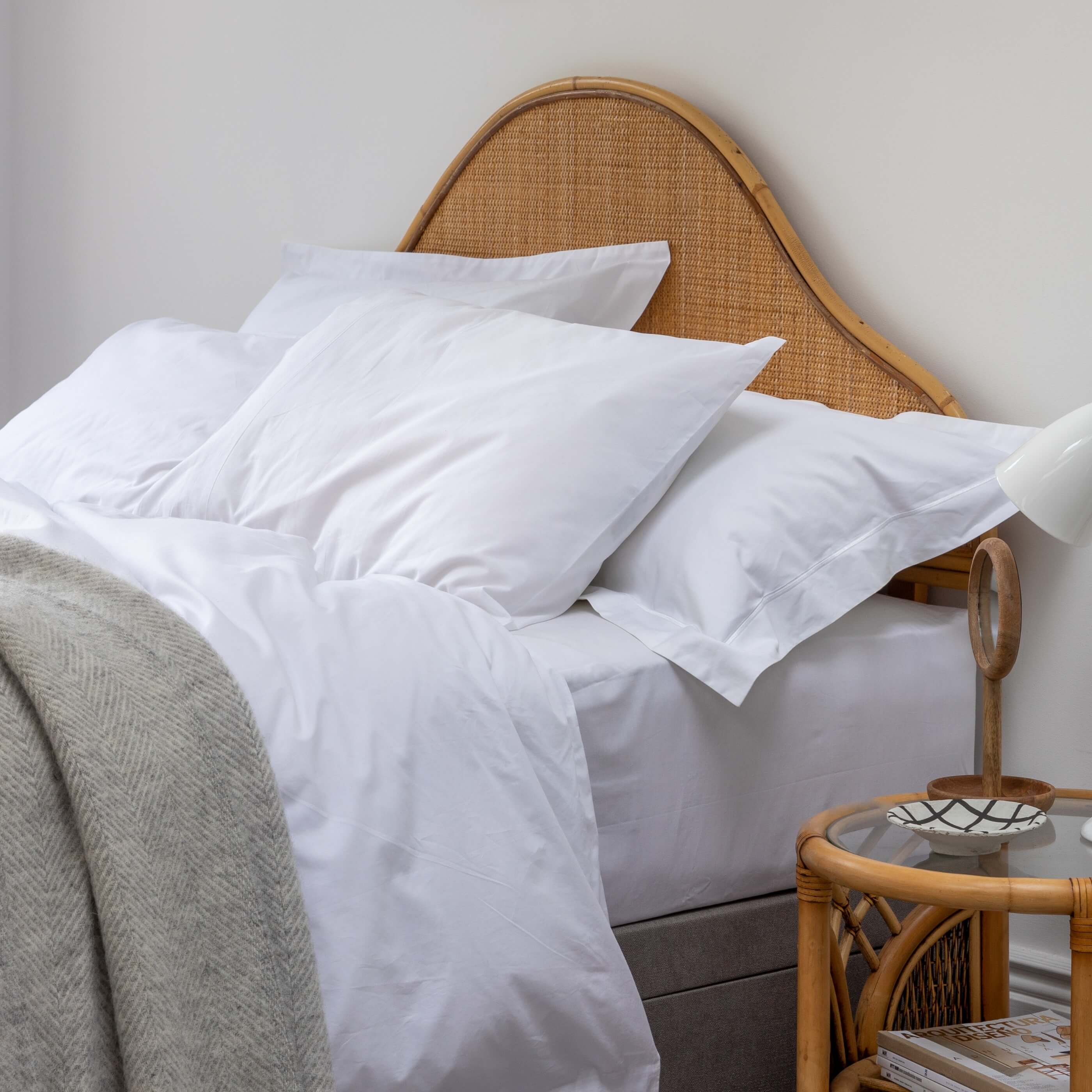 White 200 Thread Count Organic Cotton Pillowcases - Image 6