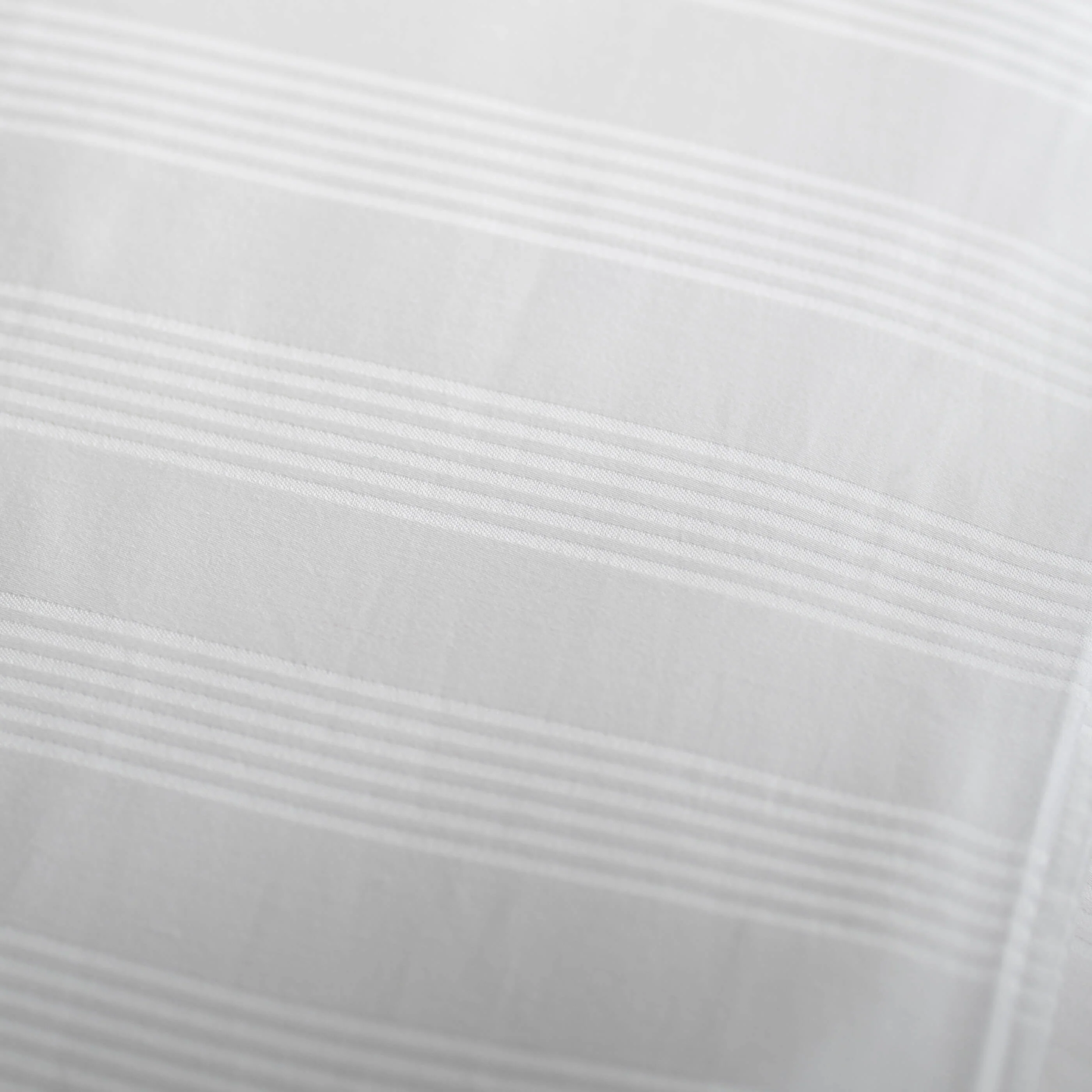 White 400 Thread Count Cotton Dobby Stripe Duvet Cover - Image 7