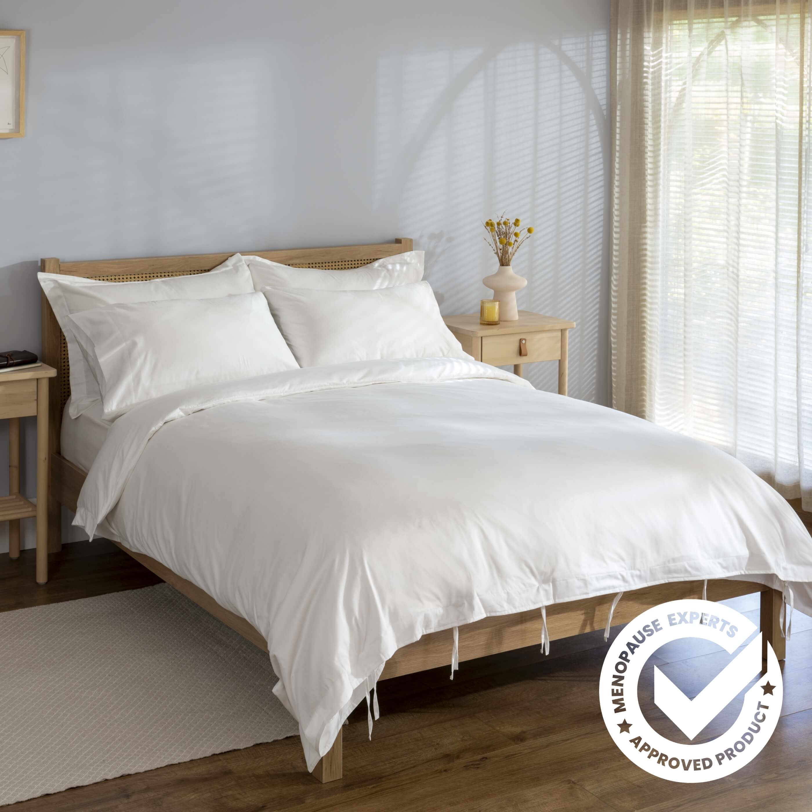 White 500 Thread Count Egyptian Cotton Pillowcases - Image 3