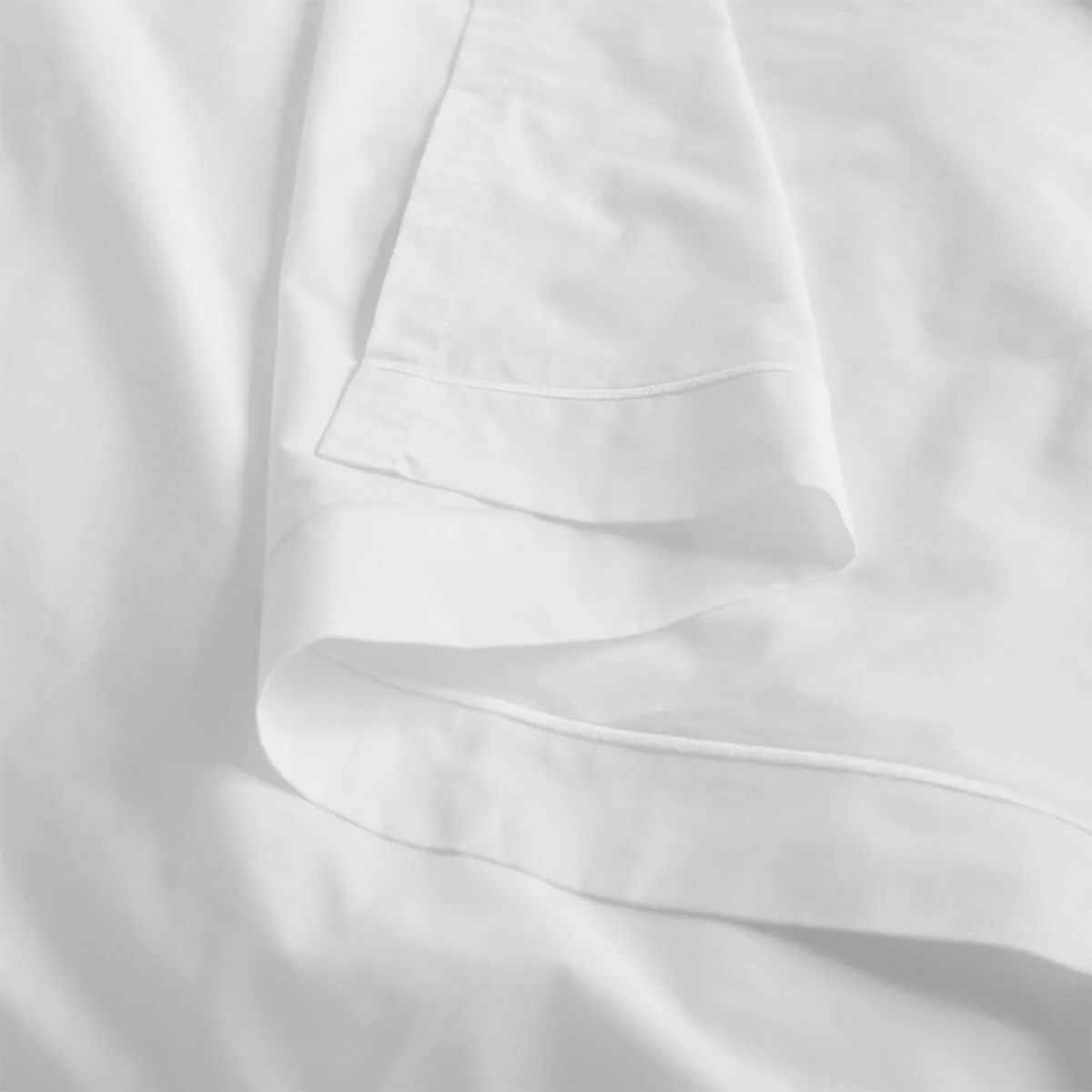 White 200 Thread Count Egyptian Cotton Flat Sheet - Image 3