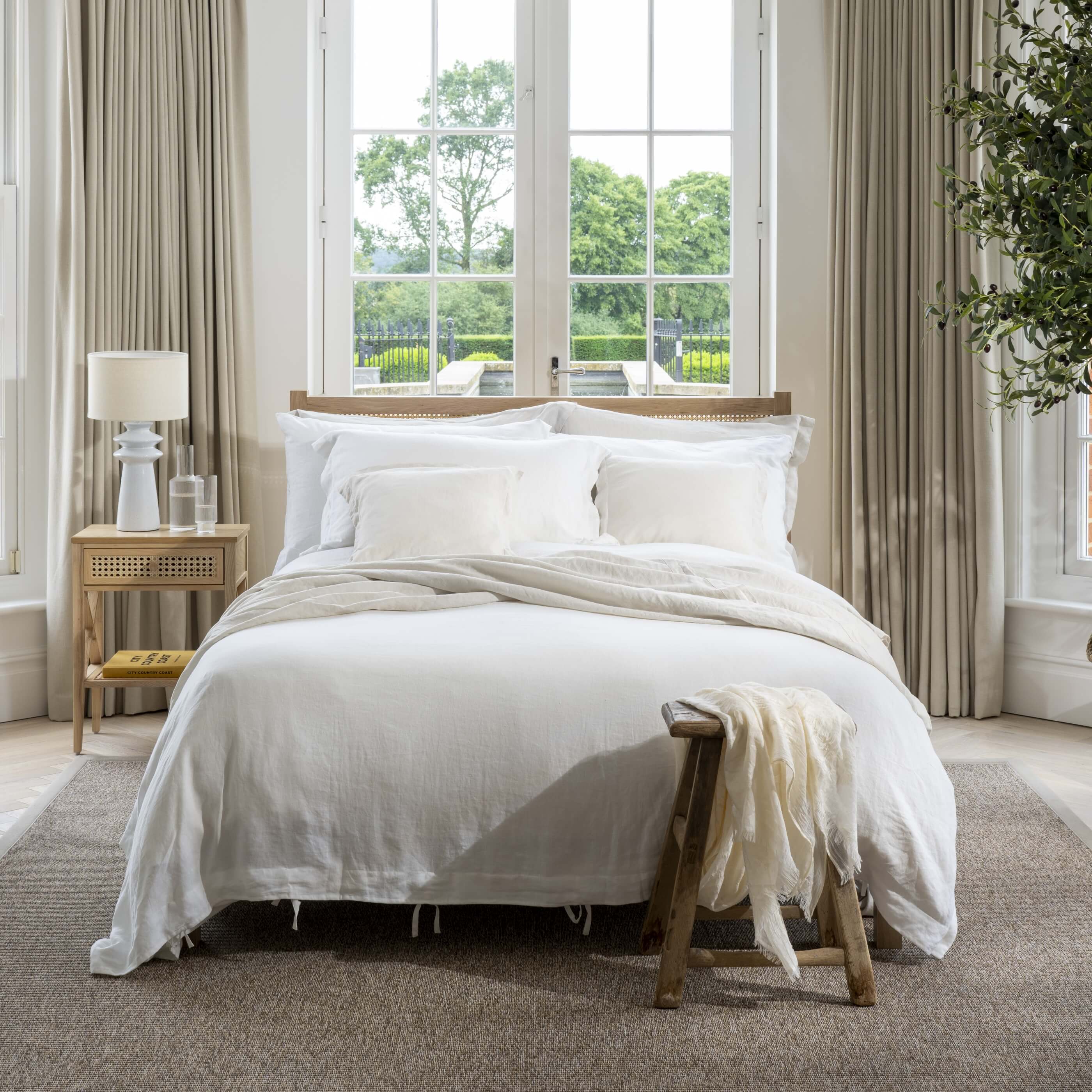 White French Linen Bed Sets Superking - Image 5