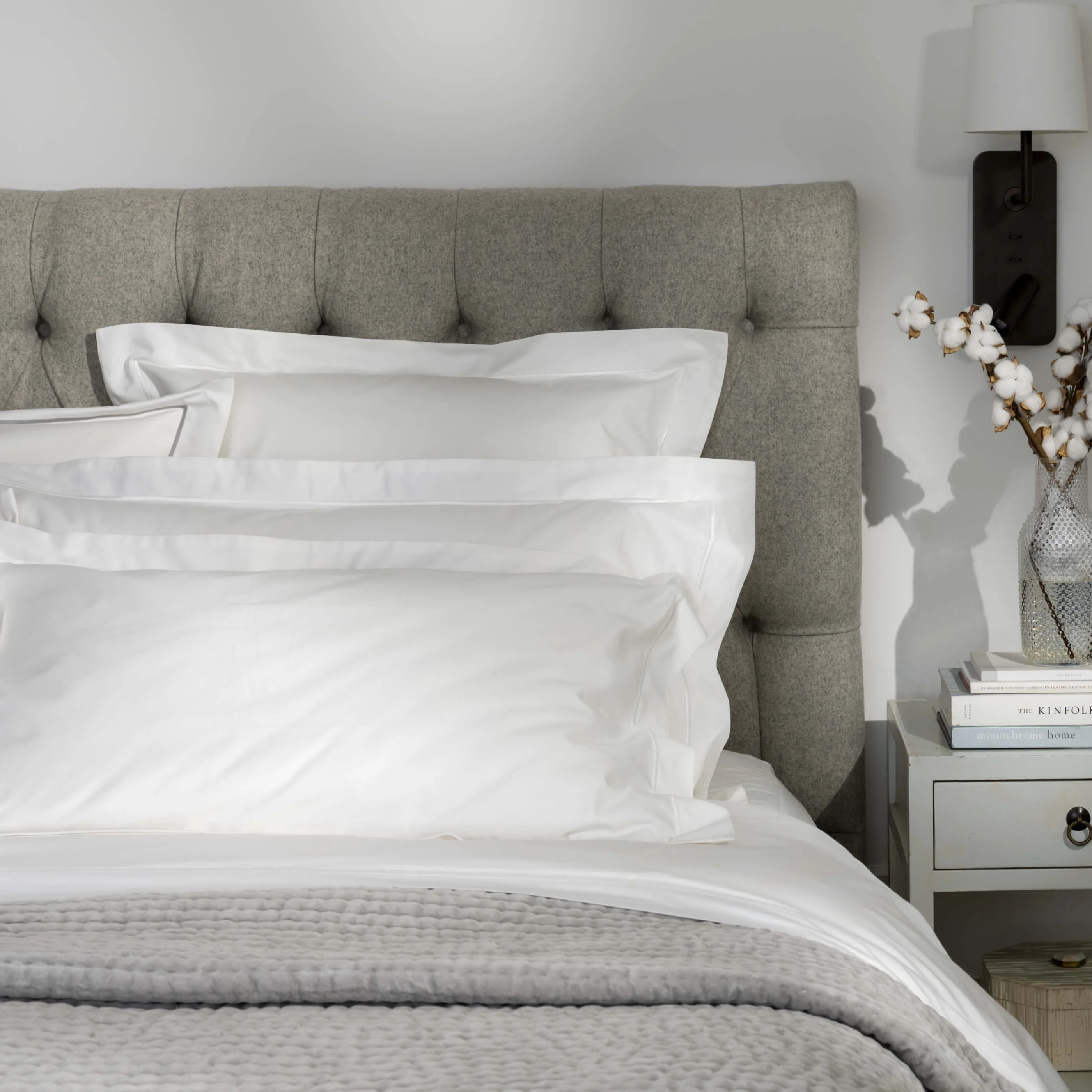 White 600 Thread Count Egyptian Cotton 40cm Deep Fitted Sheets - Image 3